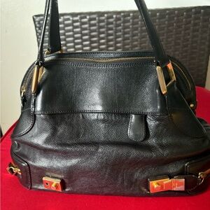 Chloe black leather handbag
